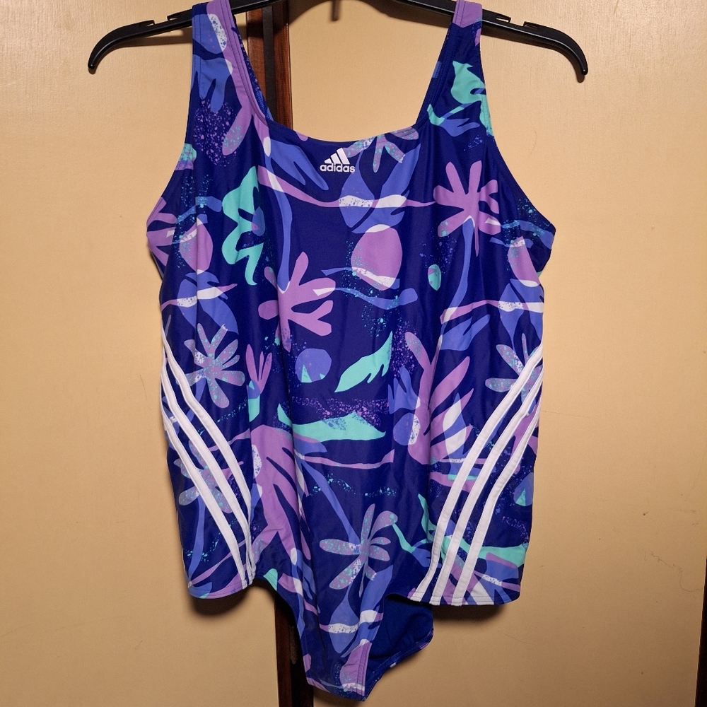 Adidas Multicolor Floral Swimsuit 3x